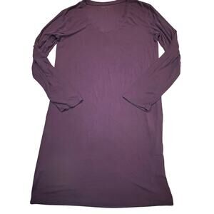 Softies Nightgown Womens Small Purple Long Sleeve Sleep Dress‎ Cozy Lounge